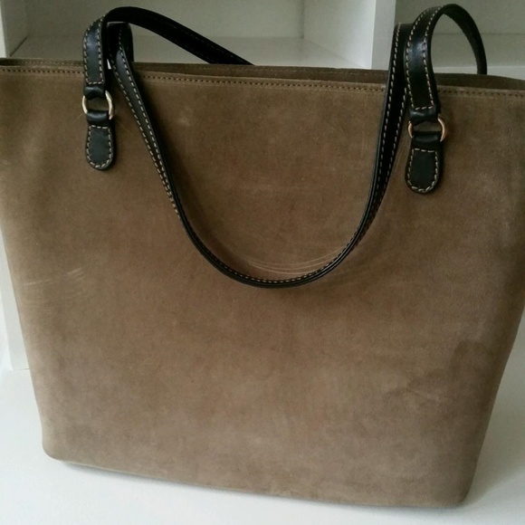 Vintage Kate Spade Suede Satchel Tote - Picture 2 of 6
